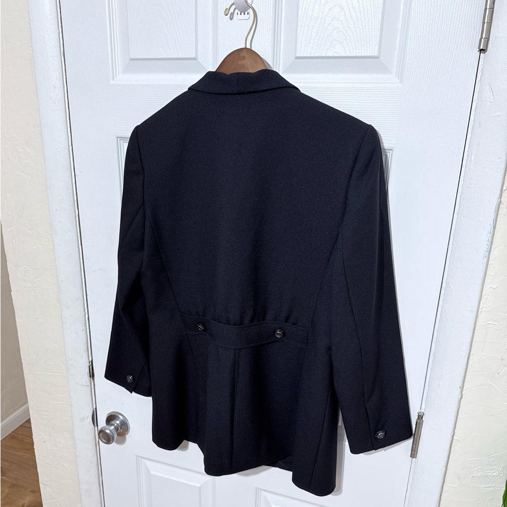 Emily Women's 2pc Pant Suit Set Size 12 Black Career Business Professional - Picture 9 of 16